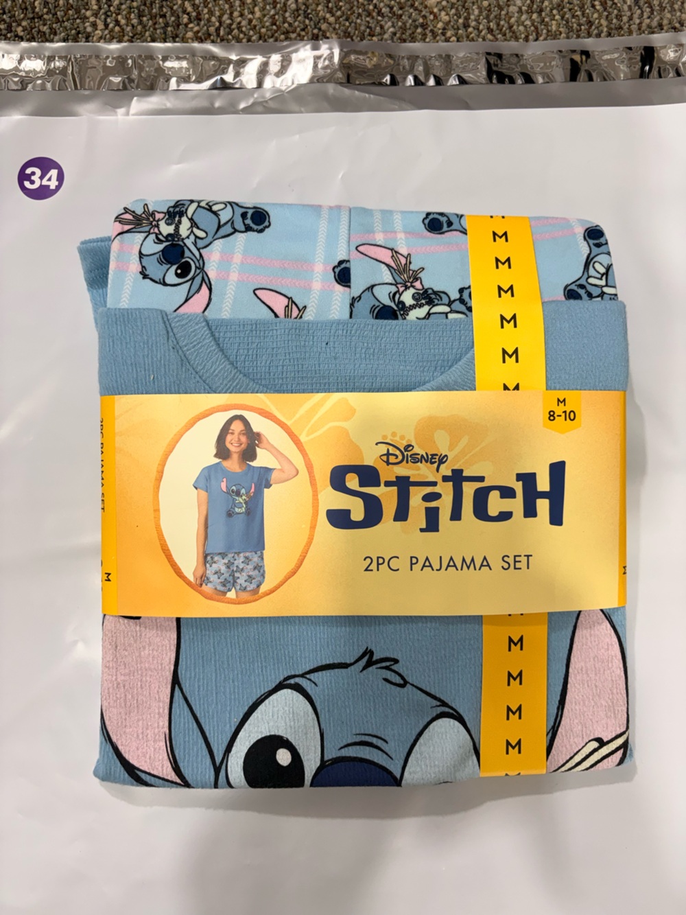 Disney Stitch Adult Women’s 2-Piece Pajama Set-Medium